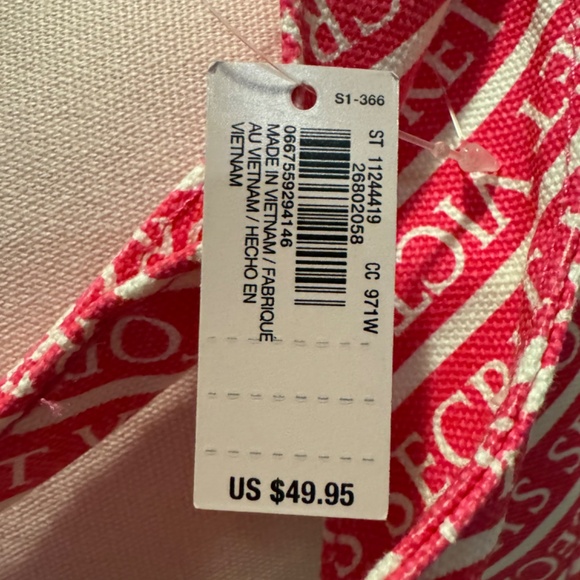 Victoria's Secret | NWT Color Block Tote in Hot Pink & Light Pink Color - Picture 6 of 6